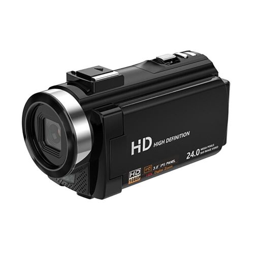 Caméra vidéo 1080P/24MP/zoom 16x et écran LCD rotatif