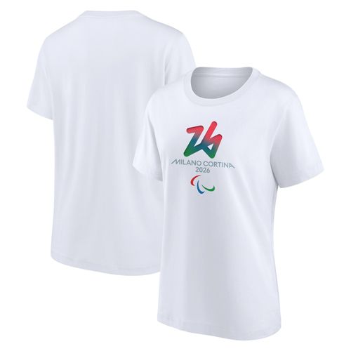T-Shirt Graphique Avec Logo Principal Des Jeux Paralympiques 2026 De Milano Cortina - Blanc - Femmes