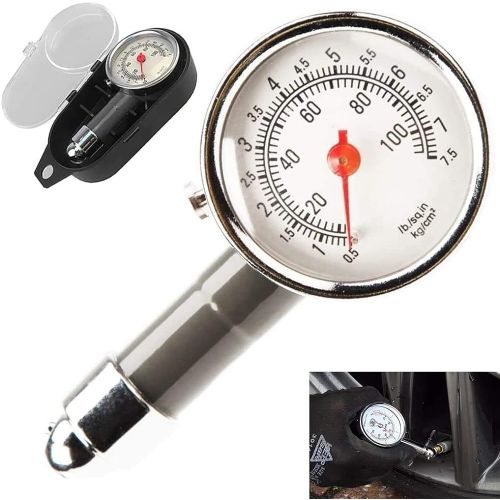 Manomètre Pneumatique - Manomètre De Roue, Mesure Rapide Et Précise, Adapté Aux Manomètres De Pneus Des Voitures, Motos, Vélos, Suv, Camping-Cars, Vtt, Etc