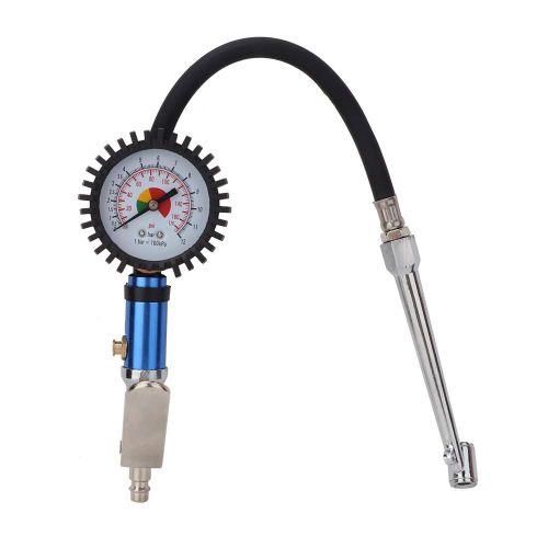 Gonfleur De Pneu Auto-Serrant À 12 Bars, Manomètre Numérique De Haute Précision Avec Manomètre Et Connecteur D'air Rapide