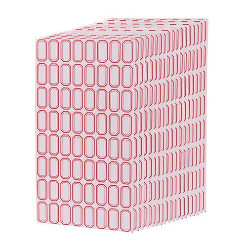 Étiquette Autocollante Blanche En Papier Pour Écrire Le Nom, Étiquette De Prix Vierge, Classification Des Numéros, 10 Feuilles/Paquet