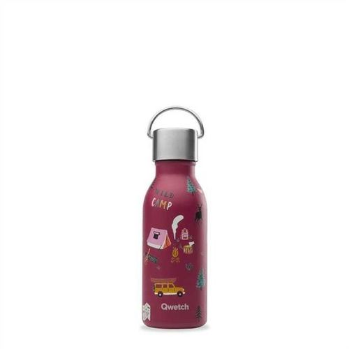 Bouteille Isotherme Qwetch Isotherme Inox Kids Yosemit Grenat 350ml
