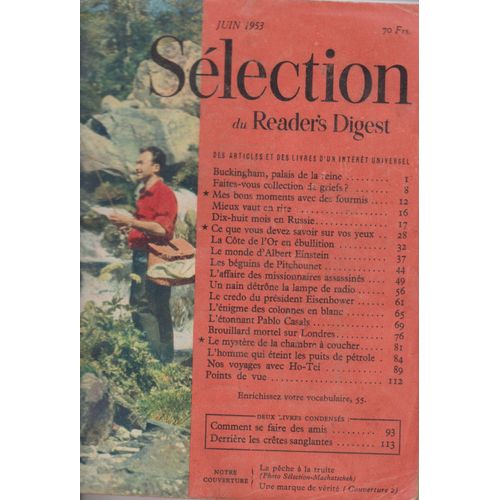 Selection Du Reader S Digest Juin 1953