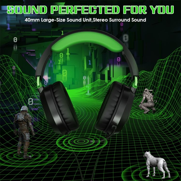 KOTION EACH G3100 Casque de jeu basse stro avec micro omni... - 3