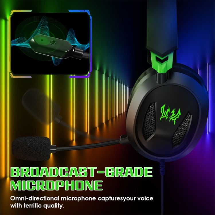 KOTION EACH G3100 Casque de jeu basse stro avec micro omni... - 4