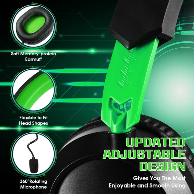 KOTION EACH G3100 Casque de jeu basse stro avec micro omni... - 6