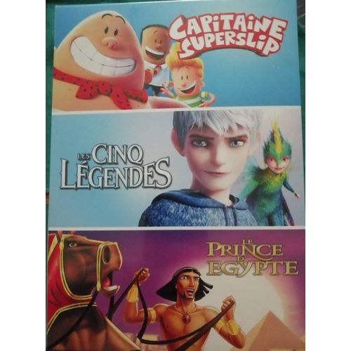 Coffret - Capitaine Superslip + Les Cinq Légendes + Le Prince D'egypte