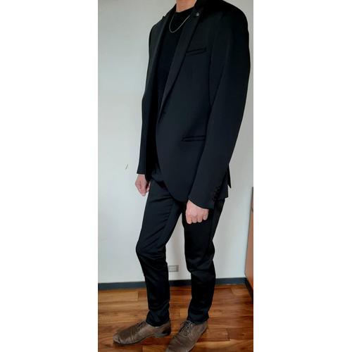 Mode Costumes Gilets de costume Zara Woman Gilet de costume noir style d\u00e9contract\u00e9 