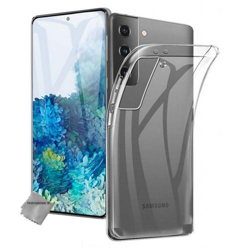 Housse Etui Coque Gel Samsung Galaxy S21 Plus 5g + Verre Trempe - Transparent Tpu