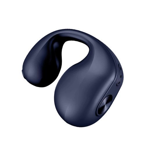 Écouteur Bluetooth à conduction osseuse à oreille unique, intra-auriculaire, portable, course à pied, sport, Mini (bleu)