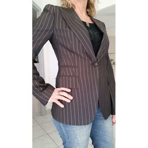 Blazer Zara Marron Entièrement Doublé - T38 - Quasi Neuf