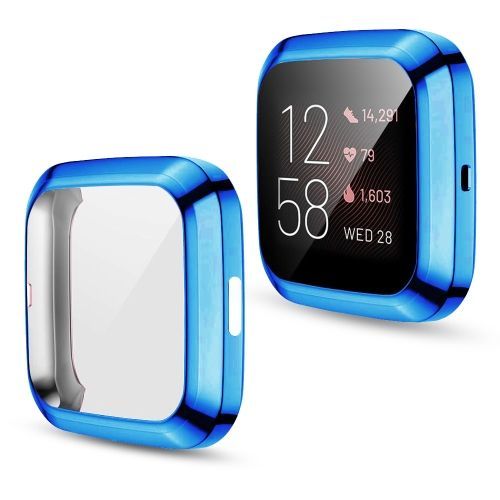 Pour Fitbit Versa 2 Plaquage Tpu Coquille De Protection Tout Compris - Bleu