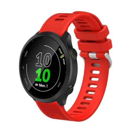 Pour Garmin Approach S40 20mm Bracelet En Sergé De Silicone - Rouge