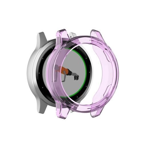 Pour Coque De Protection Tpu Garmin Vivoactive 4s - Violet Transparent