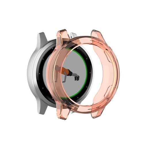 Pour Coque De Protection Tpu Garmin Vivoactive 4s - Orange Transparent