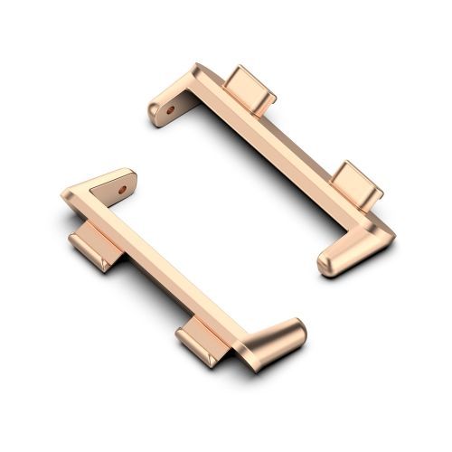 Pour Oppo Watch 2 42mm 1 Paire De Connecteurs De Bracelet En Métal - Or Rose