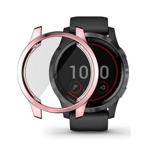 Pour Garmin Venu 2s 40mm / Vivoactive 4s 40mm Hat-Prince Couverture Complète Electroplate Tpu Soft Case - Rose