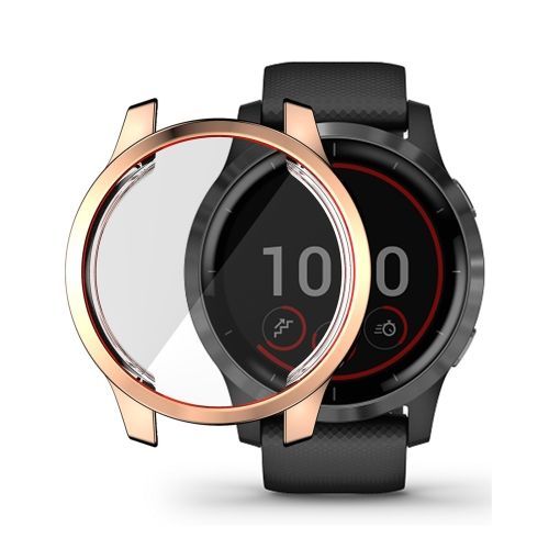 Pour Garmin Venu 2s 40mm / Vivoactive 4s 40mm Hat-Prince Couverture Complète Electroplate Tpu Soft Case - Or Rose