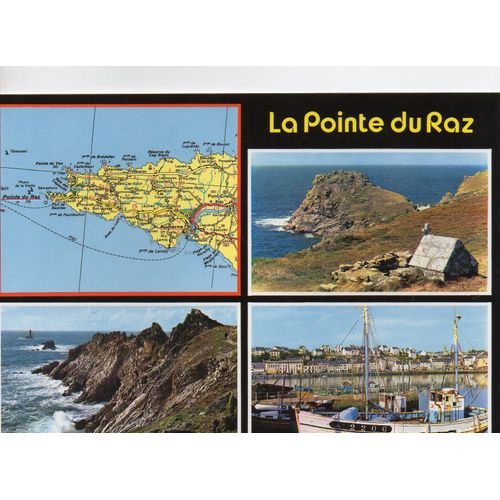 Carte Postale Xx Eme Siecle - Non Ecrite - La Pointe Du Raz - 29 - Finistere" Où Nul Ne Passe Sans Peur Et Sans Douleur "- La Pointe Du Van, La Pointe Du Raz Et Le Port D'audierne - Editions D'art **