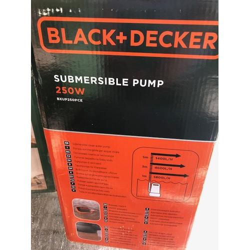 Black Decker Pompe Électrique Submersible PVC 'BXUP250PCE' 250 Watt