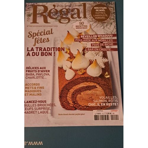 Revue Régal N° 110 Novembre Décembre 2022
