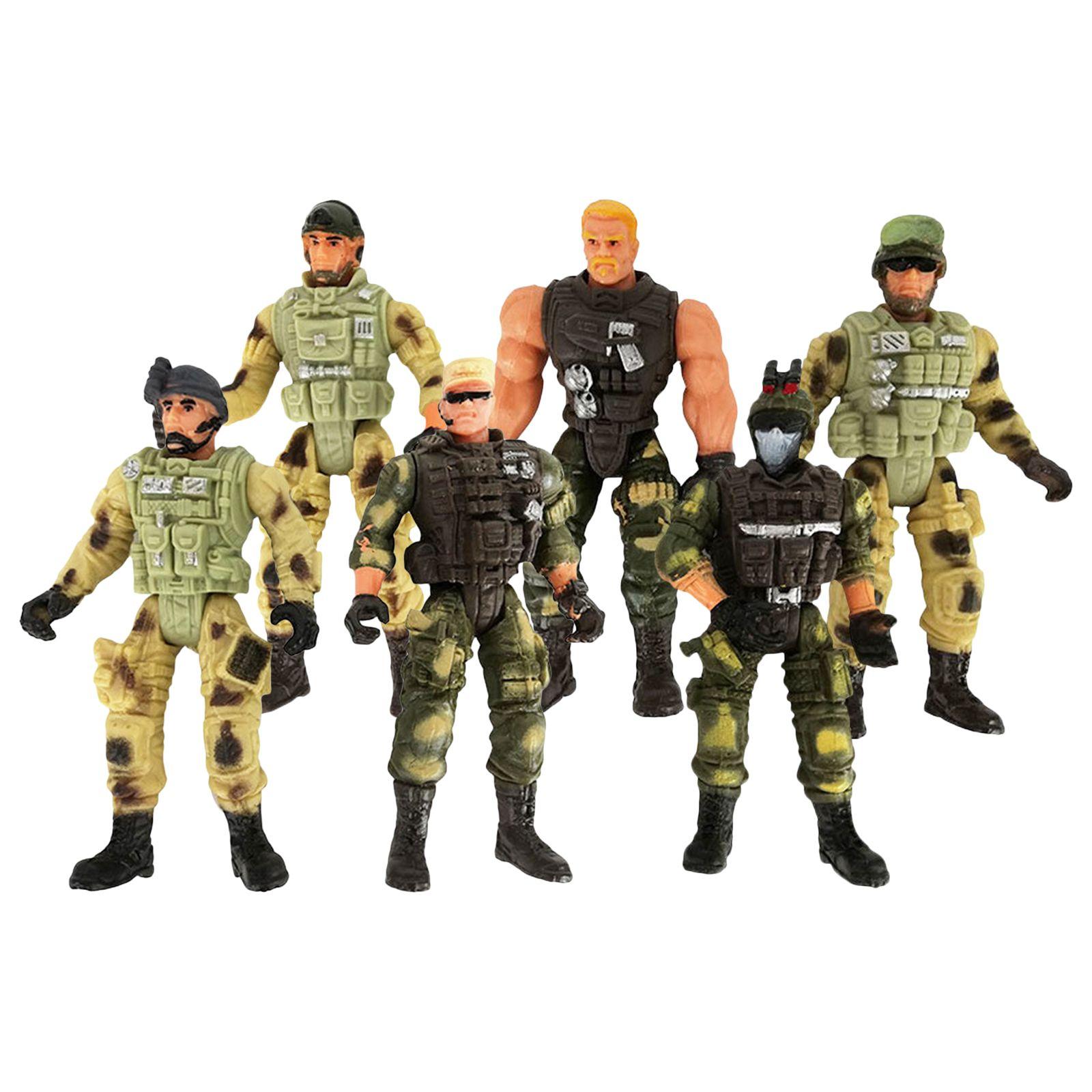 4pcs Articulations Mobiles Soldats De L'armée Jouets Modèle Militaire Jeu  De Figurine Jouet