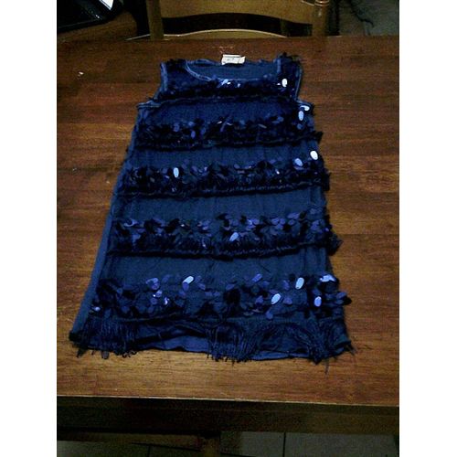 Robe Style Charleston Bleu Taille 10-12 Ans ..