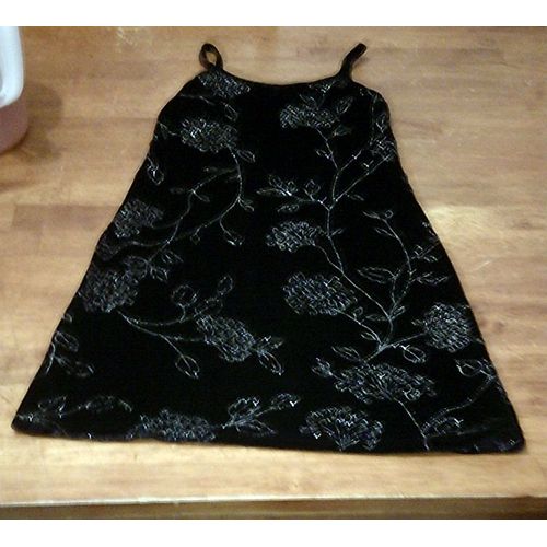 Robe Velours Noire Taille 10-12 Ans Scintillante ..