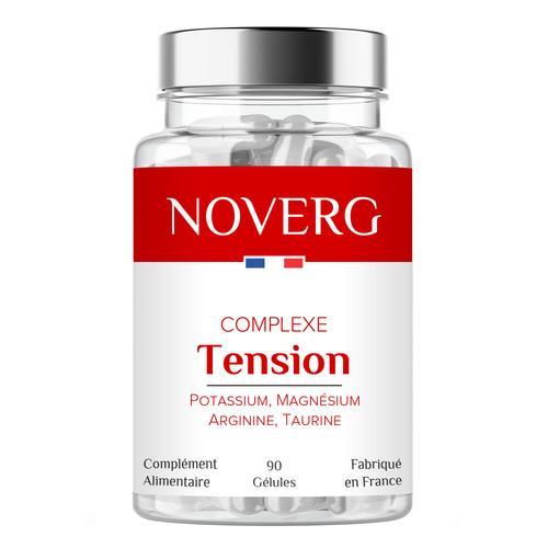 Complexe Tension | Santé Cardiovasculaire & Confort Artériel | Potassium, Magnésium Arginine, Taurine | Vegan | 90 Gélules | Fabriqué En France 