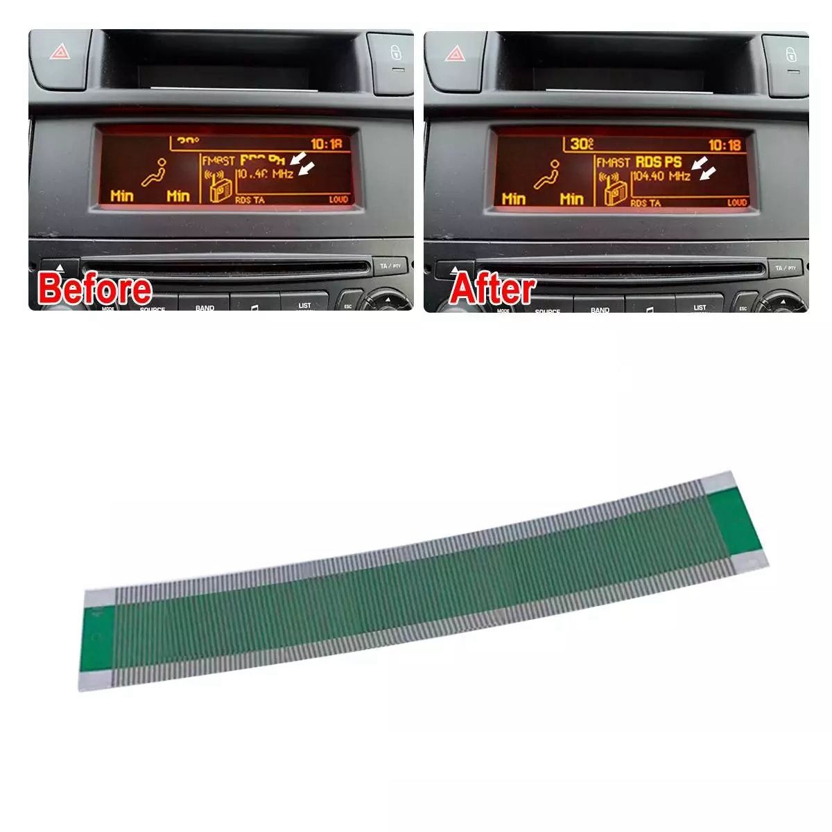 cran Lcd Pour Peugeot 307/407/408, Multi-Info, Rparation D... - 4