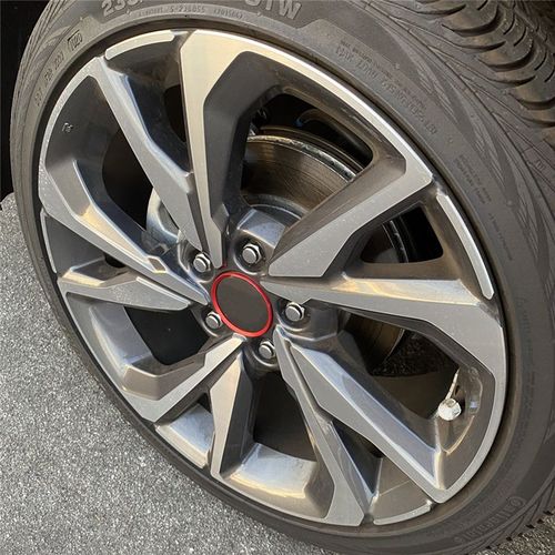 Centre De Roue De Voiture Avec Capuchons Décoratifs Pour Honda, 10e Civic (2016 ¿ 2021), Anneaux De Moyeu, Accessoires (Rouge)