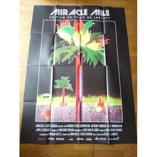 Miracle Mile De Steve De Jarnatt Avec Lou Hancock, Mykelti Williamson... - Affiche Originale De Cinéma Format 120 Cm X 160 Cm