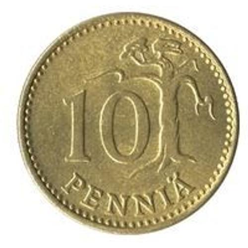 Pièce 10 Penniä Finlande - 1971