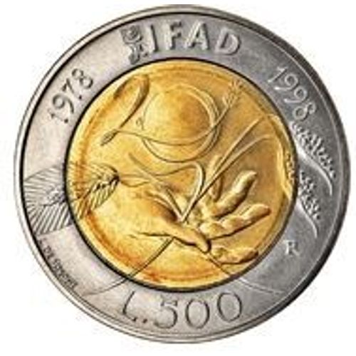 Pièce 500 Lires Italie Ifad - 1998