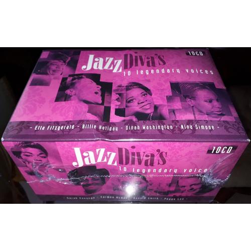 Neuf Scelle Jazz Diva's 10 Legendary Voices Rare Coffret De 2007 Avec 10 Cd Sarah Vaughan Peggy Lee Lena Horne Carmen Mcrae Ella Fitzgerald & Louis Armstrong Billie Holiday Nina Simone...