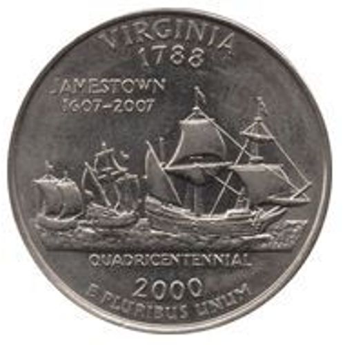 1/4 De Dollar Etats-Unis - Viriginia P