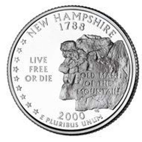 1/4 De Dollar Etats-Unis - New Hampshire P