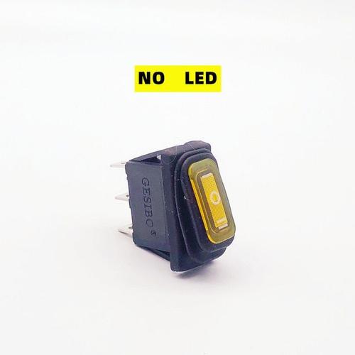 yellow ON-OFF-ON DC 12V KCD3 étanche interrupteur à bascule 3Pin éclairage interrupteur de LED d'alimentation 15A 250VAC/20A 125VAC