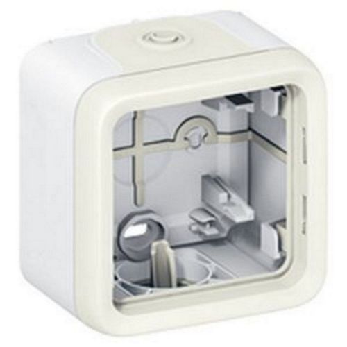 Legrand 069689 - Boîtier à embouts Prog Plexo composable blanc - 1 poste