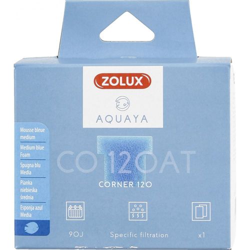 Zolux Filtre Pour Pompe Corner 120, Filtre Co 120 At Mousse Bleue Medium X1. Pour Aquarium.
