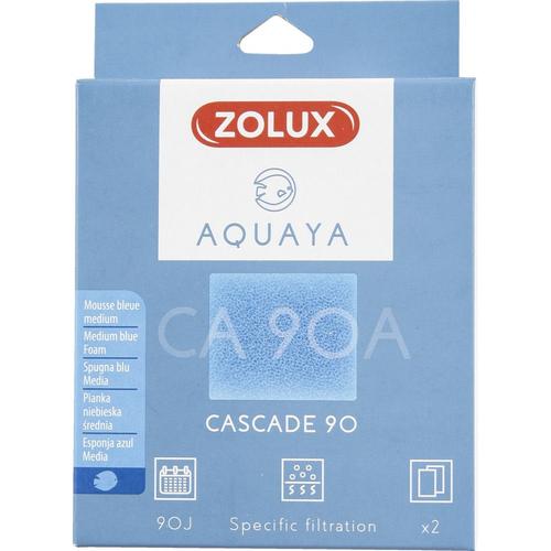 Zolux-Filtre Pour Pompe Cascade 90, Filtre Ca 90 A Mousse Bleue Medium X2. Pour Aquarium.-Zo-330205