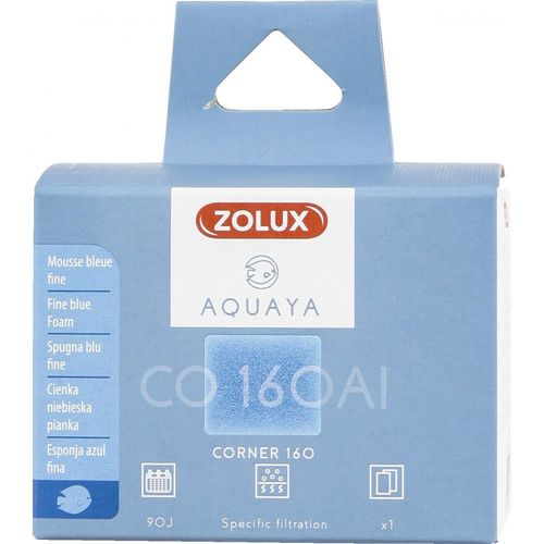 Zolux Filtre Pour Pompe Corner 160, Filtre Co 160 Al Mousse Bleue Fine X1. Pour Aquarium.