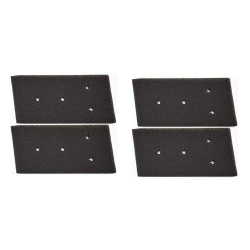 Filtre de rechange INF sèche-linge Whirlpool filtres en mousse Lot de 4 Le noir