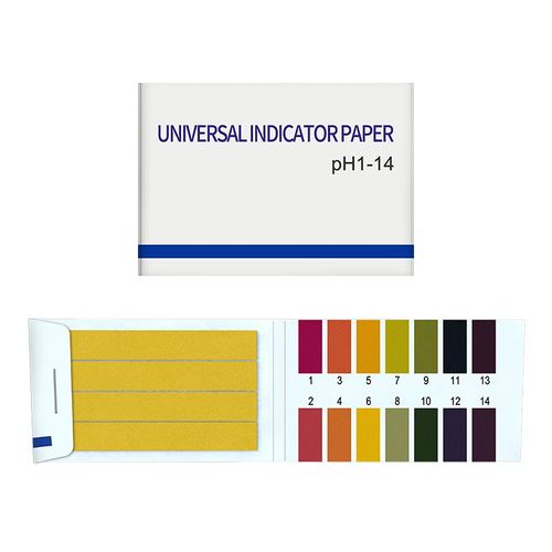 Papier test pH 1-14 INF 1 paquet de 80 bandelettes Multicolore