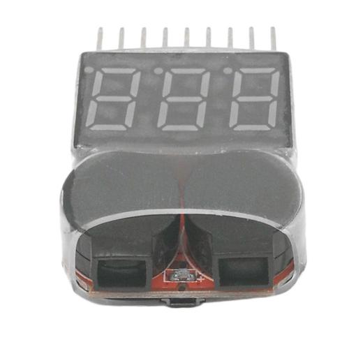 Morza 1-8S Lipo/Li-ION/Fe testeur de Batterie testeur de Tension 2 en 1 détecteur Basse Tension Alarme Buzzer