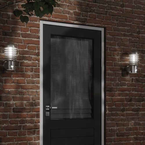 Vidaxl Applique Murale D'extérieur Et Capteur Argenté Acier Inoxydable