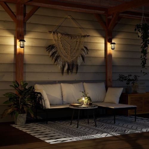 Vidaxl Lanternes Murales Solaires D'extérieur 2 Pcs Blanc