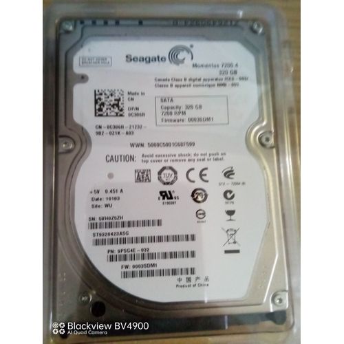 Seagate Momentus Laptop ST9320423ASG - Disque dur - 320 Go - interne - 2.5" - SATA 3Gb/s - 7200 tours/min - mémoire tampon : 16 Mo