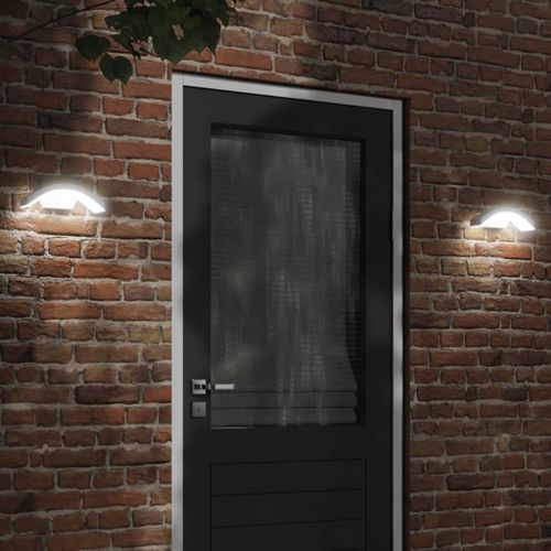 Vidaxl Appliques Murales Led D'extérieur 2 Pcs Blanc