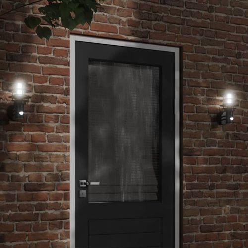 Vidaxl Appliques Murales D'extérieur Et Capteurs 2pcs Acier Inoxydable